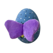 MISOKO Іграшка для собак яйце, латекс, фіолетове, 11 см