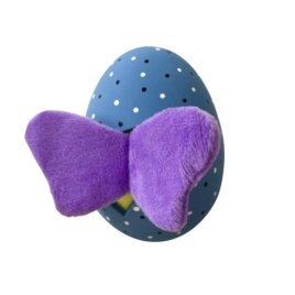 MISOKO Іграшка для собак яйце, латекс, фіолетове, 11 см