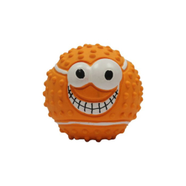 MISOKO Іграшка для собак, тенісний м'ячик, латекс, помаранчевий, 7.5 см