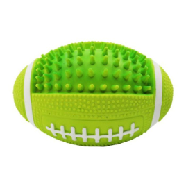 MISOKO Іграшка для собак регбійний м'яч, латекс, зелений, 12,5 см
