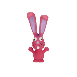 MISOKO Іграшка для собак, вухатий кролик, латекс, рожевий, 17 см