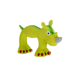 MISOKO Іграшка для собак, носоріг, латекс, зелений, 23 см