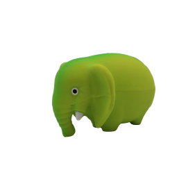 MISOKO Іграшка для собак, слон, латекс, зелений, 8.7 см