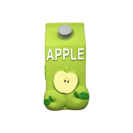 MISOKO Іграшка для собак, форма пляшки яблучного соку, латекс, аромат яблука, 11 см