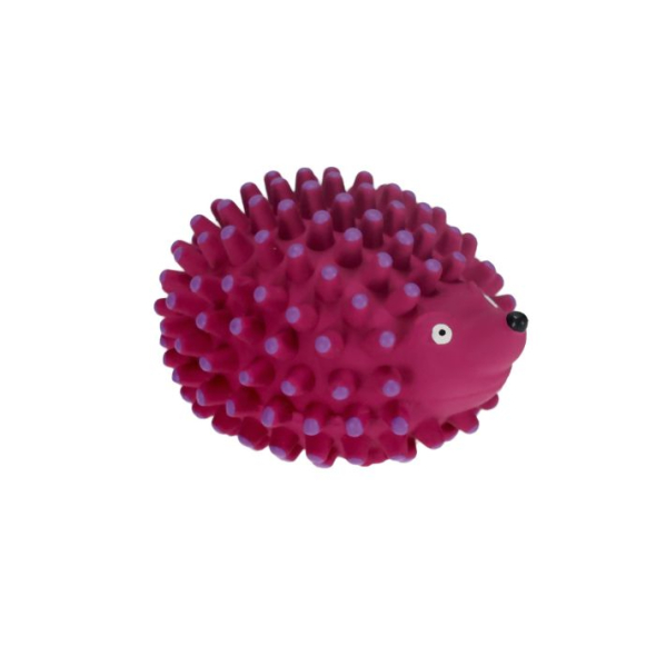 MISOKO Іграшка для собак, їжачок, латекс, рожевий, 13.2 см