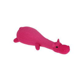 MISOKO Іграшка для собак, бегемот, латекс, фіолетовий, 22.7 см