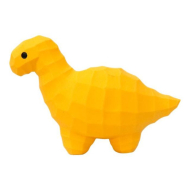 MISOKO Іграшка для собак динозавр, латекс, жовтий, 21,5 см