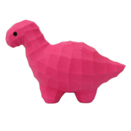 MISOKO Іграшка для собак динозавр, латекс, рожевий, 21,5 см