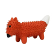 MISOKO Іграшка для собак лисиця з шипами, латекс, коричнева, 20 см