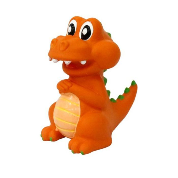 MISOKO Іграшка для собак динозавр, латекс, коричневий, 9 см