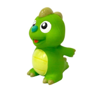 MISOKO Іграшка для собак динозавр, латекс, зелений, 9 см