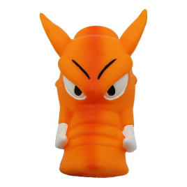 MISOKO Іграшка для собак кабан, вініл, помаранчевий, 16,5 см