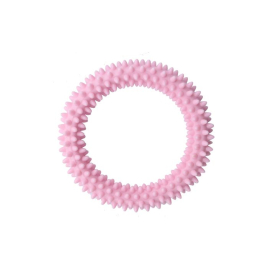 MISOKO Іграшка для собак, кільце з шипами, TPR, рожеве, 7 см