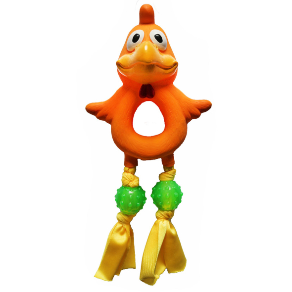 MISOKO Іграшка для собак, курча, латекс, кольорова, 22 см