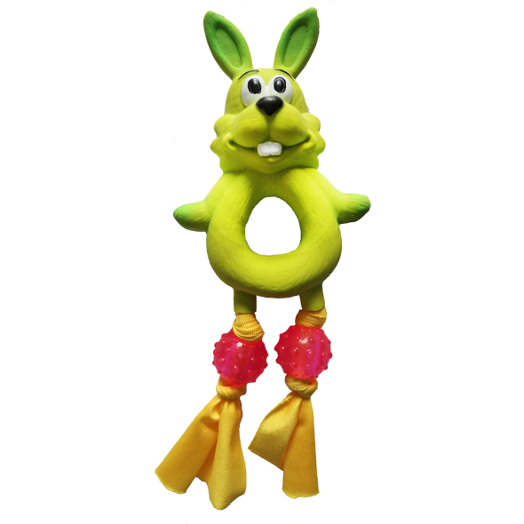 MISOKO Іграшка для собак, кролик, латекс, різнокольоровий, 24 см