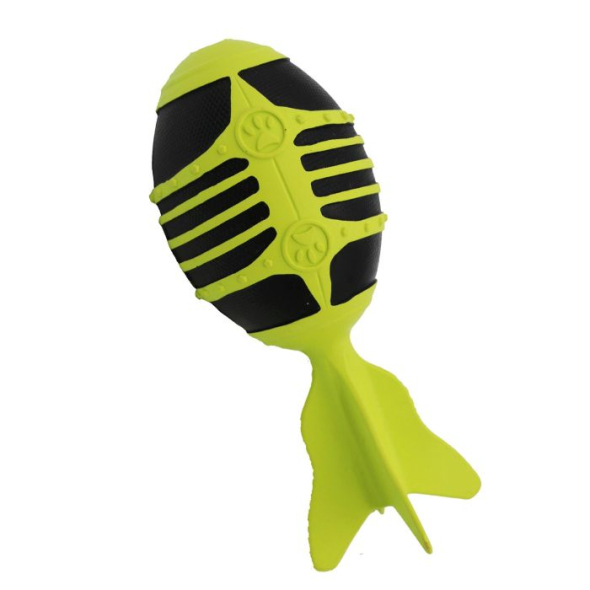 MISOKO Іграшка для собак ракета, гума, зелена та чорна, 16,5 см