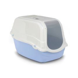MP Bergamo Romeo Light Blue Закритий туалет з фільтром для котів світло-блакитний, 57 х 39 х 41 см