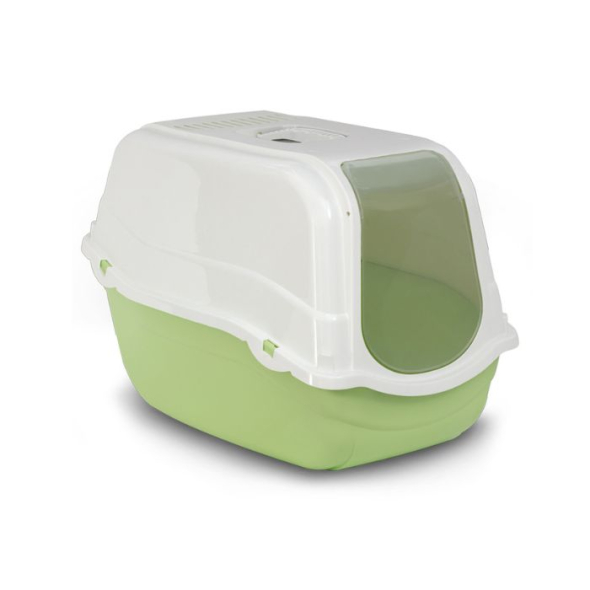MP Bergamo Romeo Light Green Закритий туалет з фільтром для котів світло-зелений, 57 х 39 х 41 см