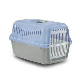 MP Bergamo Gipsy XS Plastic Door Переноска для котів і невеликих собак блакитна, 39 х 26 х 25 cм