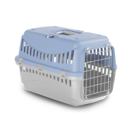 MP Bergamo Gipsy L Metal Door Переноска для котів і собак блакитна, 58 х 38 х 38 см