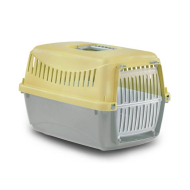 MP Bergamo Gipsy L Plastic Door Переноска для котів і собак жовта, 58 х 38 х 38 см