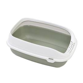 MPS Beta Plus Maxi Light Green Туалет с бортиком для кошек светло-зеленый, 49 x 39 x 17 см