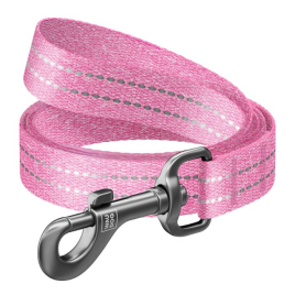 WAUDOG Повідець для собак Re-cotton, відновлена бавовна, М, ширина 20 мм, довжина 2 м, рожевий
