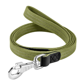 Collar Повідець для собак бавовняна тасьма брезент, L, ширина 25 мм, довжина 3 м, зелений