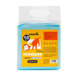 Smartis Одноразові пелюшки для тварин 45 х 60 см, 10 шт