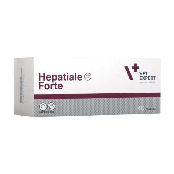 Vet Expert Hepatiale Forte (Гепатіале форте) Нутрицевтична добавка для підтримки та захисту функцій печінки у котів і собак, 40 таблеток