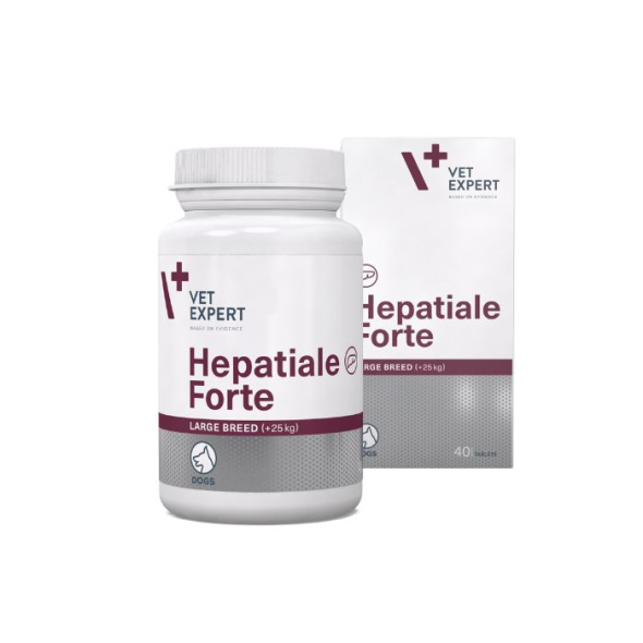 Vet Expert Hepatiale Forte Large Breed (Гепатіале форте) Нутрицевтична добавка для підтримки та захисту функцій печінки у собак великих порід, 40 таблеток