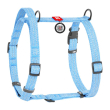 WAUDOG Шлея для собак Re-cotton з QR паспортом, відновлена бавовна, пластикова пряжка, S, блакитна