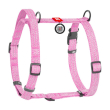 WAUDOG Шлея для собак Re-cotton з QR паспортом, відновлена бавовна, пластикова пряжка, М, рожева