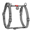 WAUDOG Шлея для собак Re-cotton з QR паспортом, відновлена бавовна, пластикова пряжка, L, сіра
