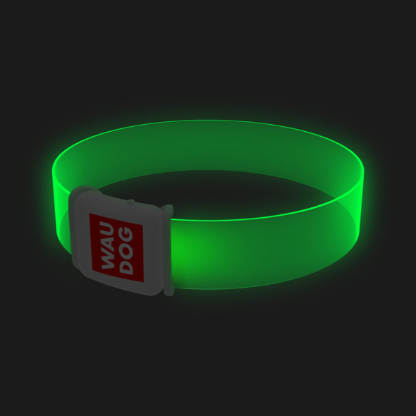 WAUDOG Нашийник для собак з LED-підсвічуванням, магнітна застібка, Ширина 25 мм, Довжина 60 см - 1