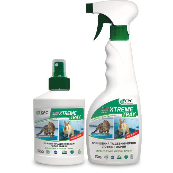 CPC Xtreme Tray Засіб для очищення та дезінфекції лотків тварин, 250 мл - 1