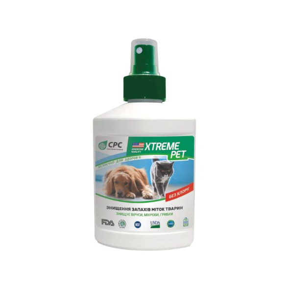 CPC Xtreme Pet Засіб для знищення запахів та міток тварин, 250 мл
