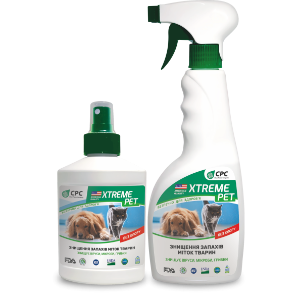 CPC Xtreme Pet Засіб для знищення запахів та міток тварин, 250 мл - 1