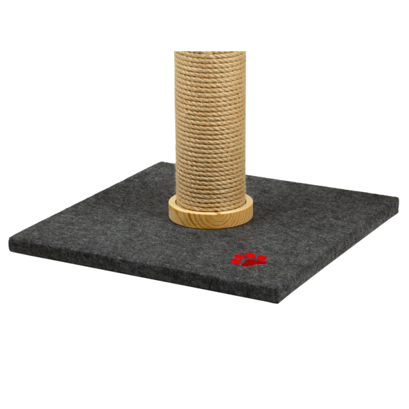 Red Point Scratch Кігтеточка-стовпчик з платформою джутова з мишкою, 40 х 40 х 76 см - 4