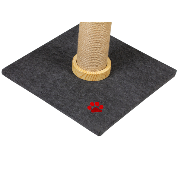 Red Point Scratch Кігтеточка-стовпчик джутова з мишкою, 40 х 40 х 76 см - 4