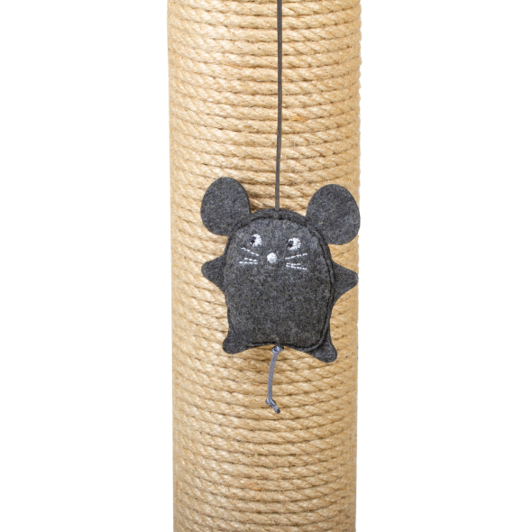 Red Point Scratch Кігтеточка-стовпчик джутова з мишкою, 40 х 40 х 76 см - 2