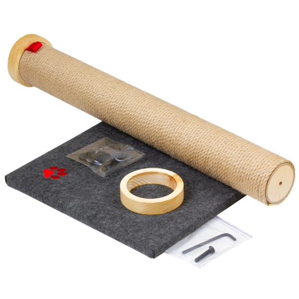 Red Point Scratch Кігтеточка-стовпчик джутова з мишкою, 40 х 40 х 76 см - 6