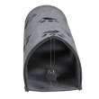 Red Point Kitty Tunnel Будиночок-тунель з мишкою для котів сірий, 85 х 28 х 28 см - 3