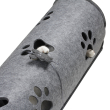 Red Point Kitty Tunnel Будиночок-тунель з мишкою для котів сірий, 85 х 28 х 28 см - 5