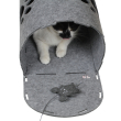 Red Point Kitty Tunnel Будиночок-тунель з мишкою для котів сірий, 85 х 28 х 28 см - 6