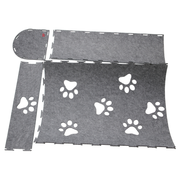 Red Point Kitty Tunnel Будиночок-тунель з мишкою для котів сірий, 85 х 28 х 28 см - 7