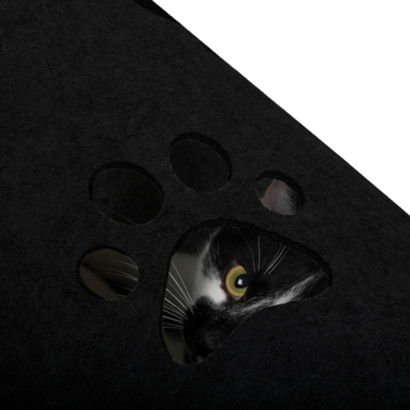 Red Point Kitty Tunnel Будиночок-тунель з мишкою для котів чорний, 85 х 28 х 28 см - 4