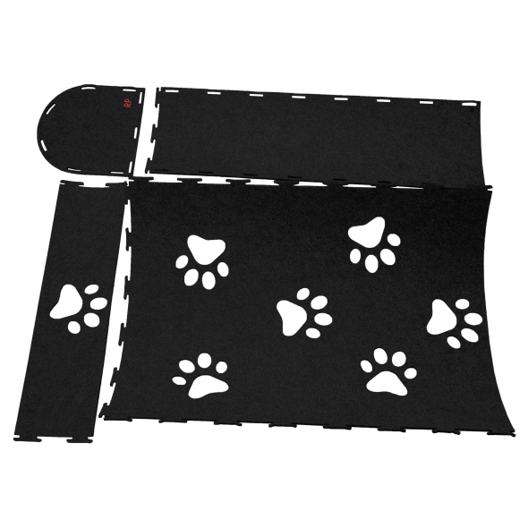 Red Point Kitty Tunnel Будиночок-тунель з мишкою для котів чорний, 85 х 28 х 28 см - 7