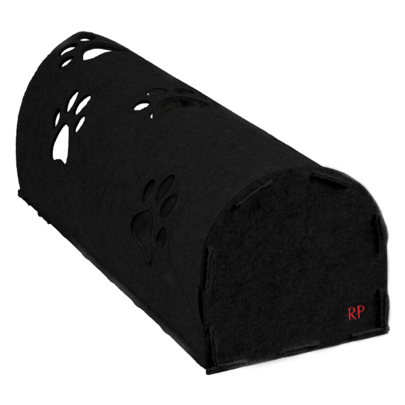 Red Point Kitty Tunnel Будиночок-тунель з мишкою для котів чорний, 85 х 28 х 28 см - 6