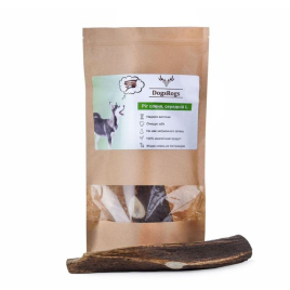 DogsRogs Оленячі роги L для собак середніх та великих порід, середньої твердості, 30 см